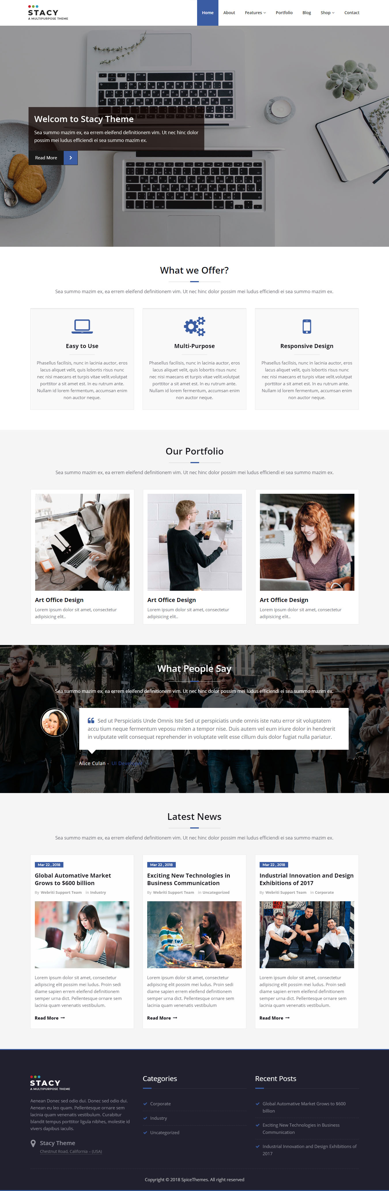 stacy-homepage Stacy WordPress Theme